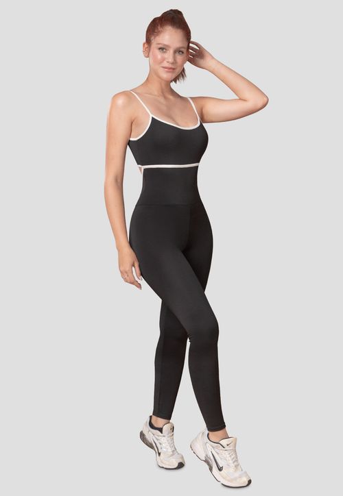Enterizo Largo Mujer Negro Fi 105923