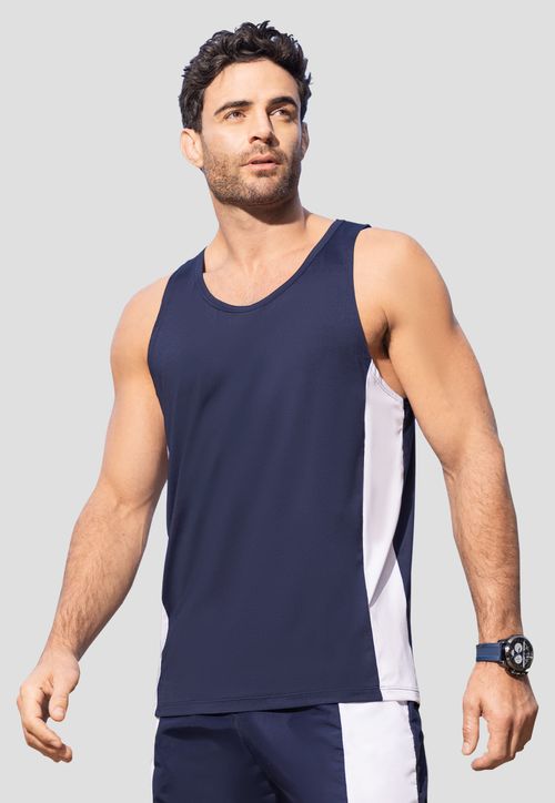 Camisilla Hombre Azul Navy Mp 102573
