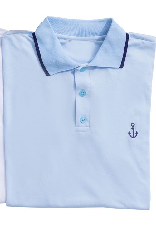 Polo Hombre Azul Mp 102477