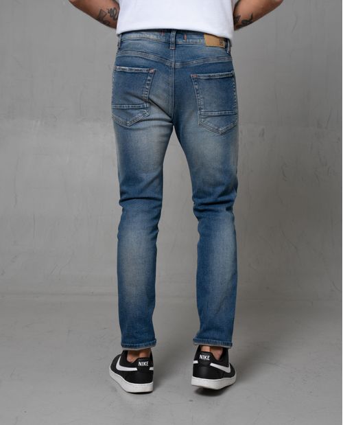 Jean Slim con desgastes para hombre