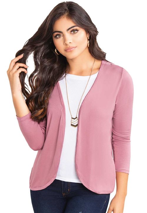 Saco Tejido para Mujer MP -Palo De Rosa Oscuro