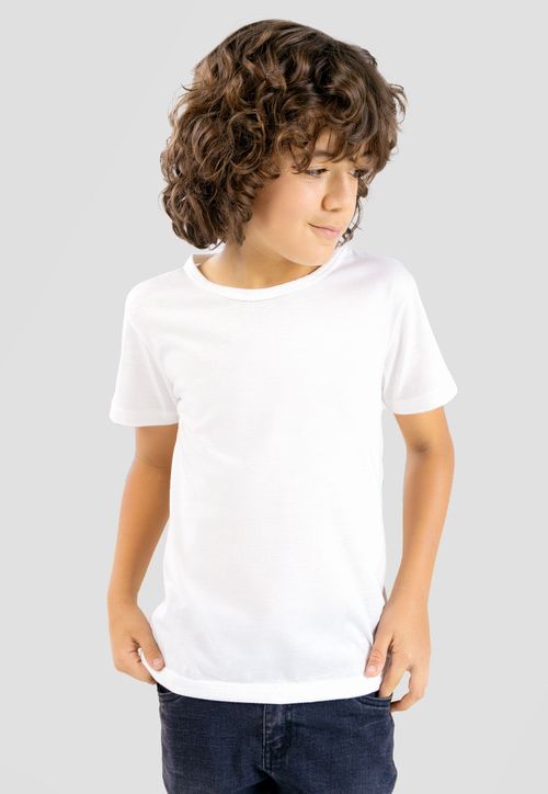 Camiseta Infantil Masculino Marfil Mp 101499