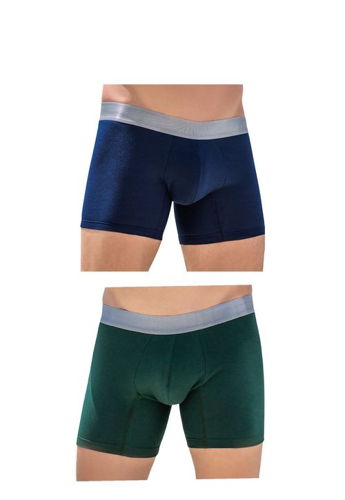 Bóxer Paq X2 Para Hombre Navy/Verde FI