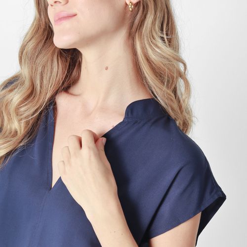 Blusa Cuello Neru Manga Corta