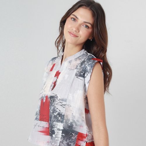 Blusa Cuello Neru Manga Sisa