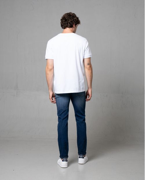 Jean Straight fit cinco bolsillos para hombre