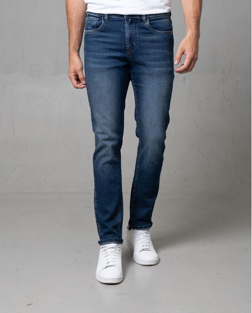 Jean Straight fit cinco bolsillos para hombre