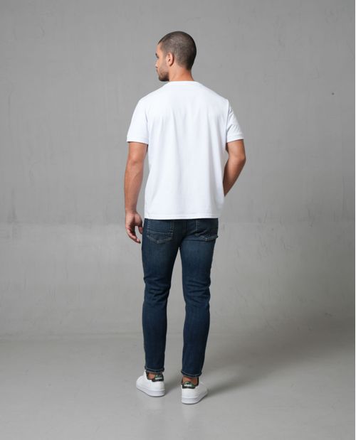 Jean Slim tono oscuro para hombre