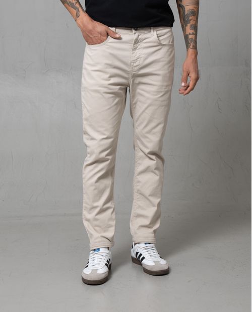 Pantalón Slim en dril semiliviano para hombre