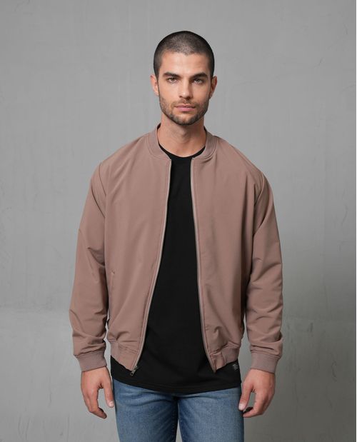Chaqueta Bomber de tela antifluido para hombre