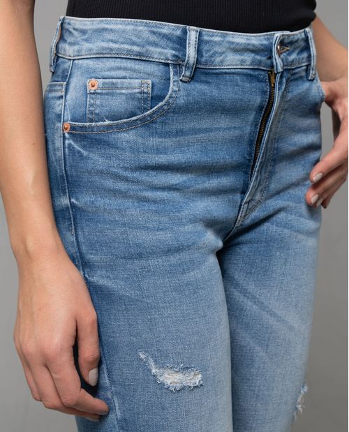 Jean Jegging con rotos para mujer