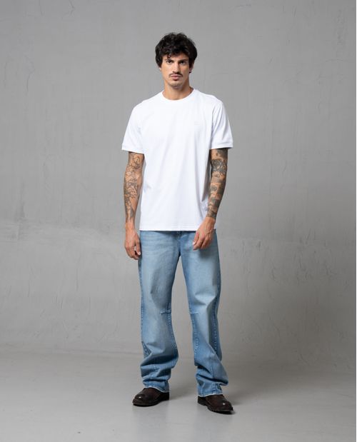 Jean Trendy de tiro largo para hombre