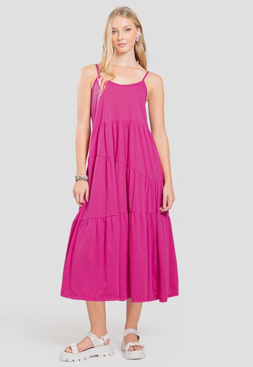 Vestido Largo Mujer Fucsia Rutta 102903