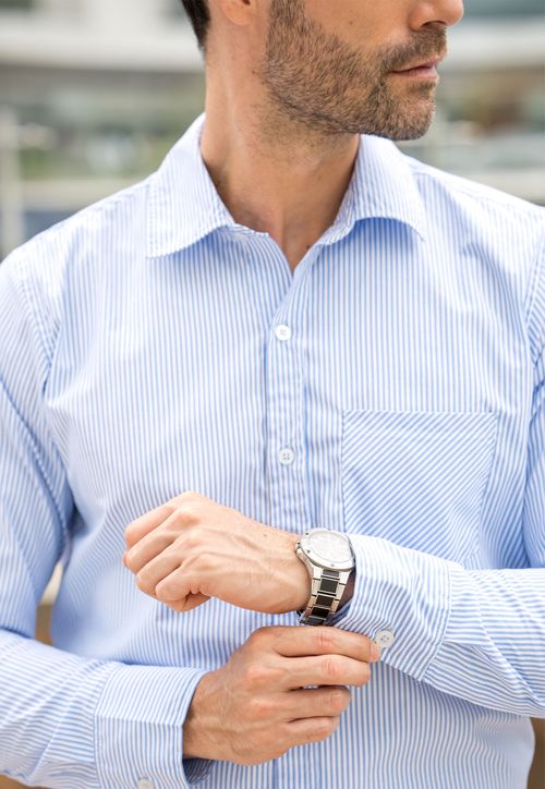 Camisa Hombre Azul Baby Mp 110841