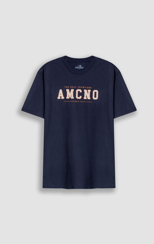 Camiseta cuello redondo estampada para hombre