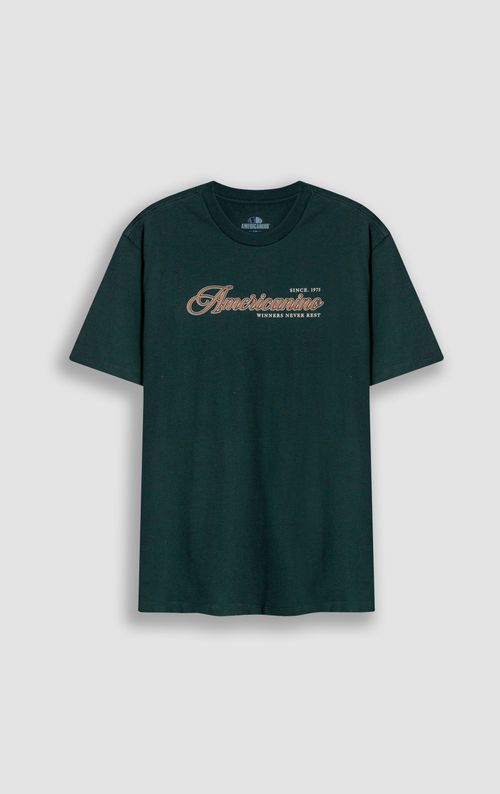 Camiseta cuello redondo estampada para hombre