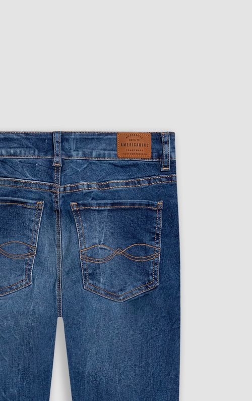 Jean Jegging tiro medio para mujer