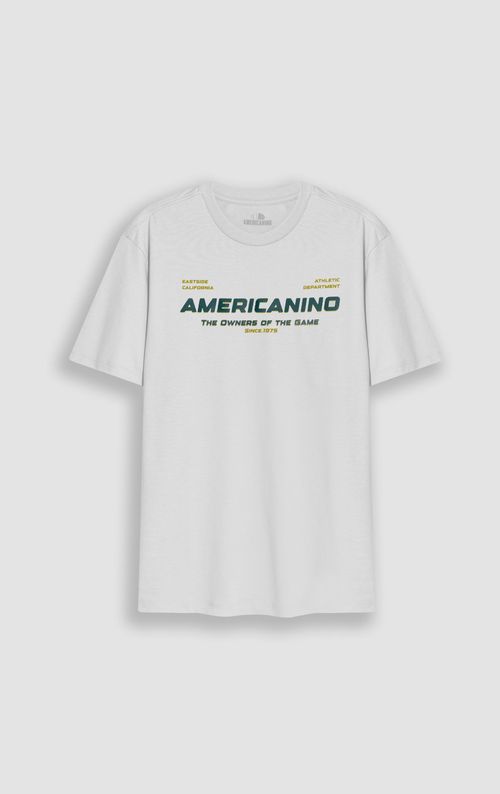 Camiseta cuello redondo estampada para hombre