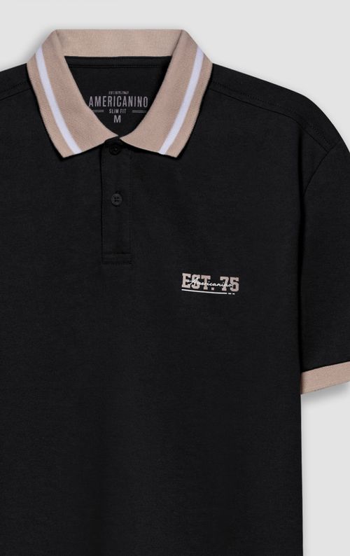 Polo Slim con bordado para hombre