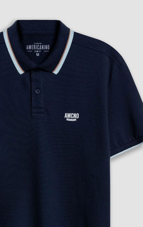 Polo Slim con bordado para hombre