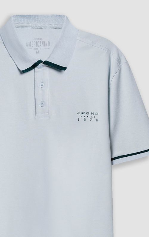 Polo Slim cuello neru para hombre