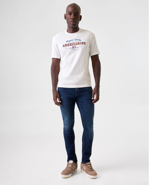 Camiseta Slim con estampado para hombre