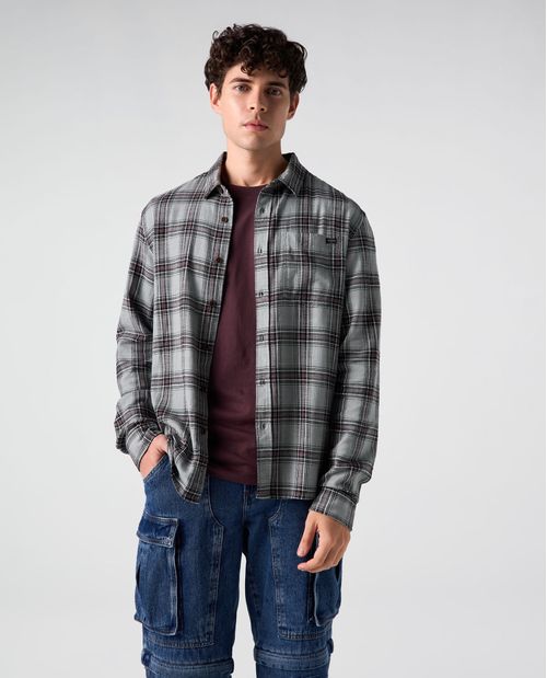 Camisa Slim tipo leñadora para hombre