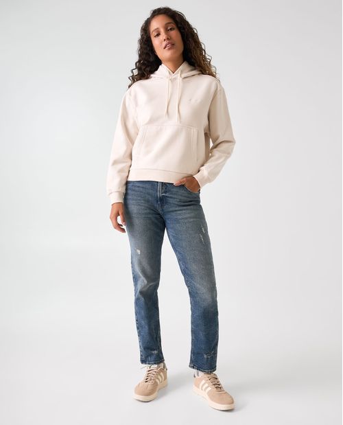 Buzo cerrado con capucha para mujer
