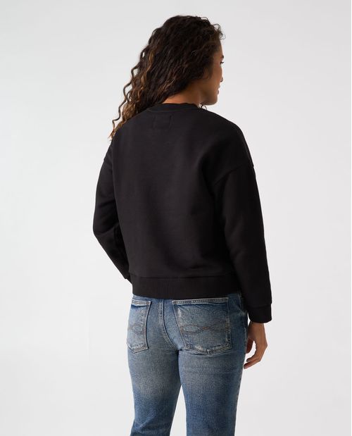 Buzo regular fit cuello redondo para mujer
