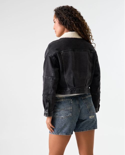 Chaqueta Bomber con bolsillos de tapa para mujer