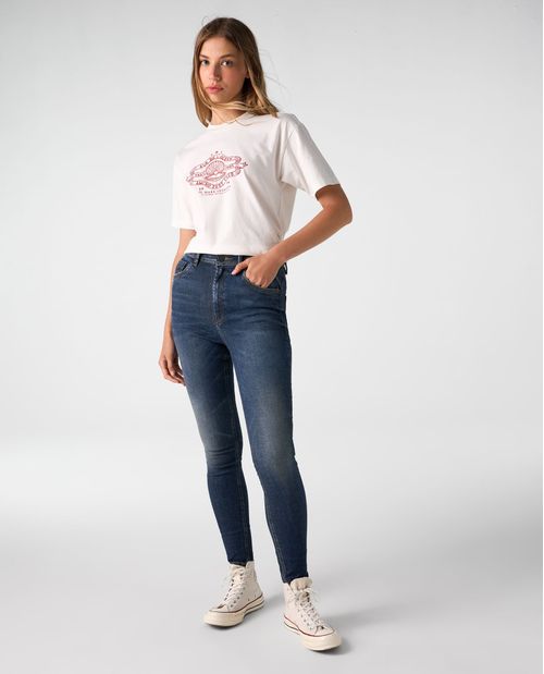 Jean Jegging tono medio para mujer