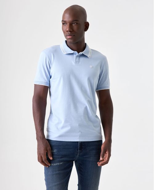 Polo Slim con estampado en punto corazón para hombre