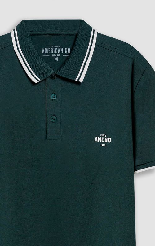 Polo Slim con bordado para hombre