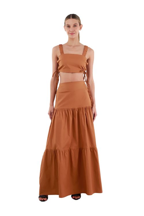 Falda Larga Odette Toupe