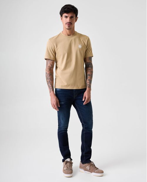 Camiseta Slim manga corta para hombre