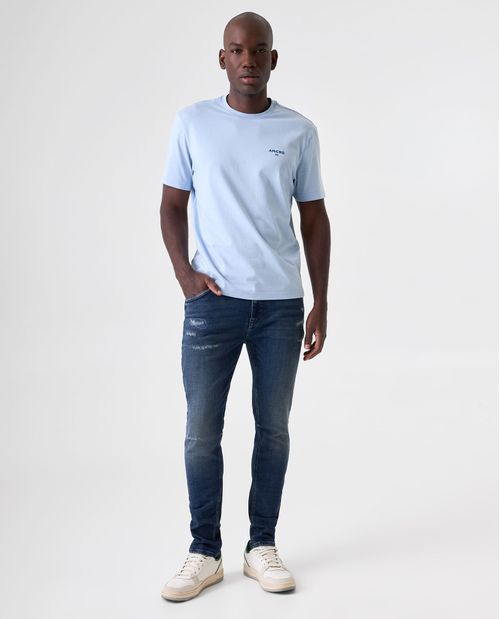 Camiseta Slim manga corta para hombre
