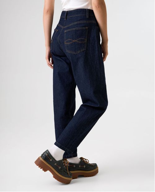 Jean Barrel tono oscuro para mujer