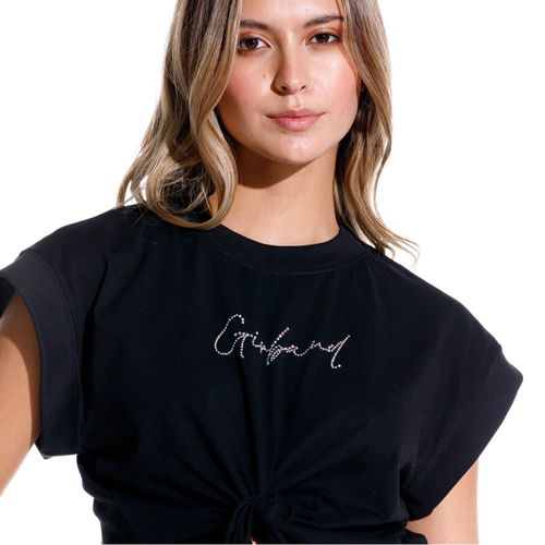 Camiseta Manga Corta Para Mujer Creme Girbaud