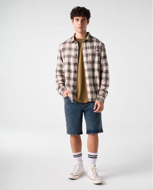 Camisa Slim tipo leñadora para hombre
