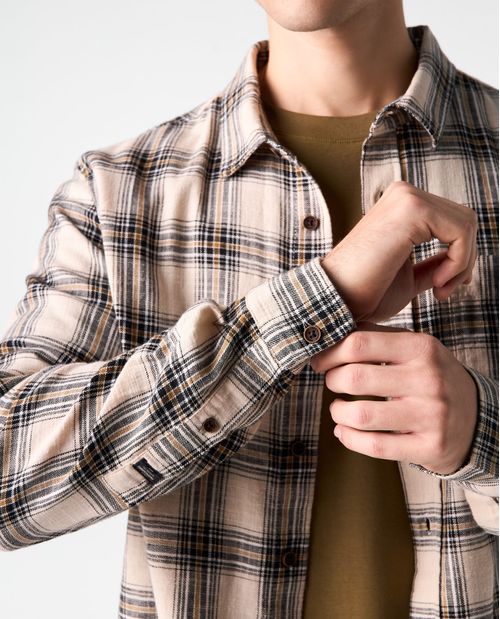 Camisa Slim tipo leñadora para hombre