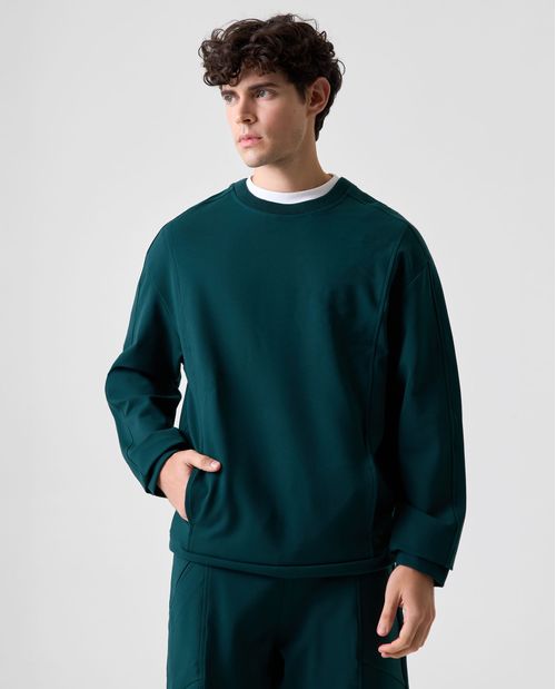 Buzo de cuello redondo tejido para hombre