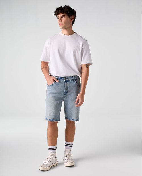Bermuda cinco bolsillos con tallones para hombre