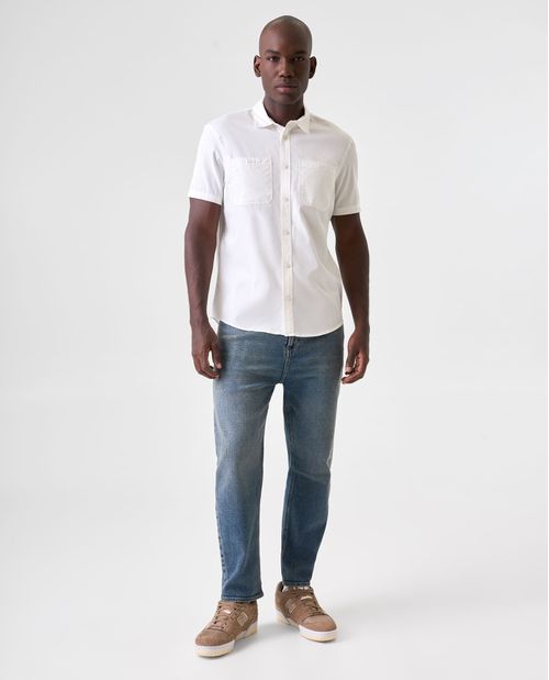 Camisa Slim con doble bolsillo para hombre