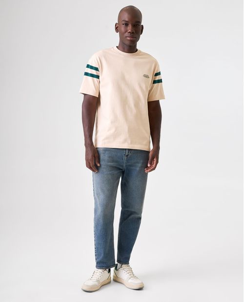 Camiseta con diseño en bloques de color para hombre