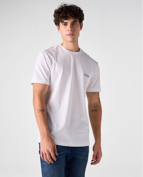 Camiseta Slim con estampado localizado para hombre