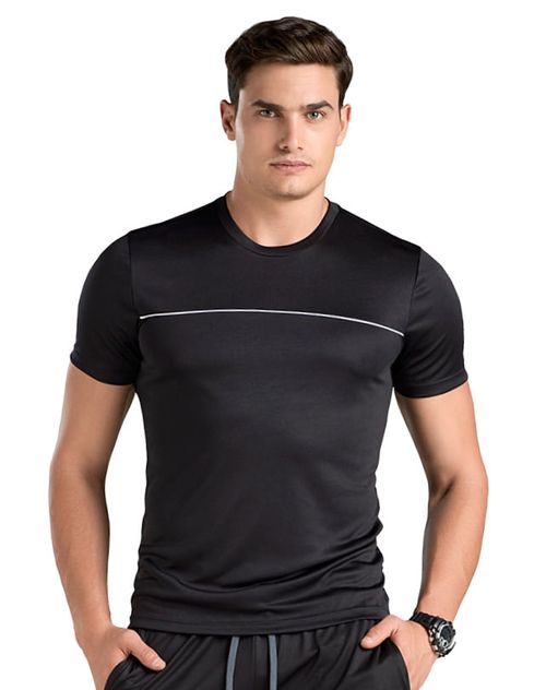 Camiseta Hombre Negro Mp 88207