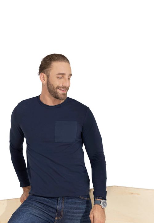 Camibuso Hombre Azul Navy Rutta 96464