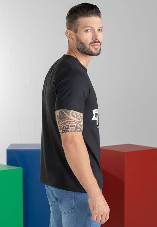 Camiseta Hombre Negro Mp 100491
