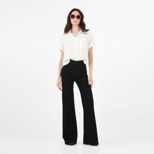 Jean Wonder Tiro Alto Bota Flare