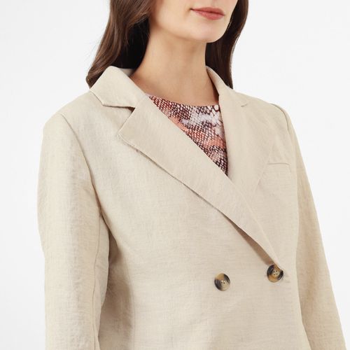 Chaqueta Cuello Solapa Manga Larga